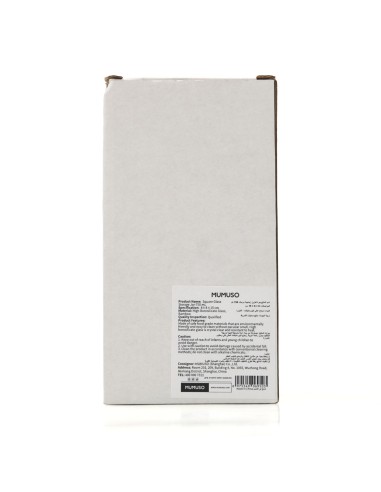 Bocal en Verre Carré avec Couvercle Bambou –...