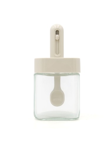 Pot à Épices Carré avec Cuillère Rétractable