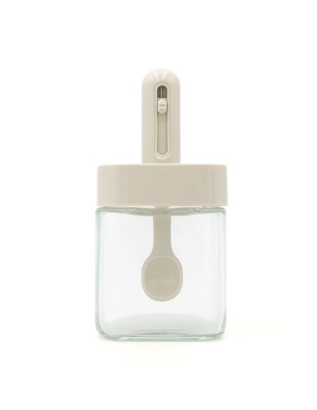 Pot à Épices Carré avec Cuillère Rétractable