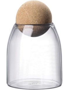 Bocal en Verre avec Bouchon Liège – 550 ml