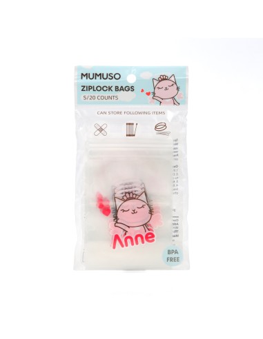 Sacs Ziplock Anne (20 Pièces)