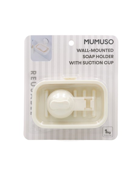 Porte-Savon Mural avec Ventouse