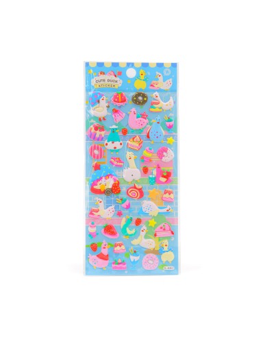 Lot de Stickers Gonflants 3D Animaux Mignons