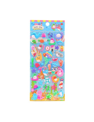 Lot de Stickers Gonflants 3D Animaux Mignons