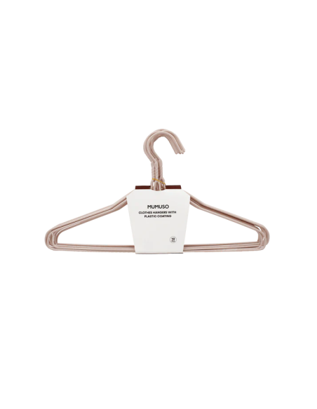 Lot de 10 Cintres avec Revêtement Plastique