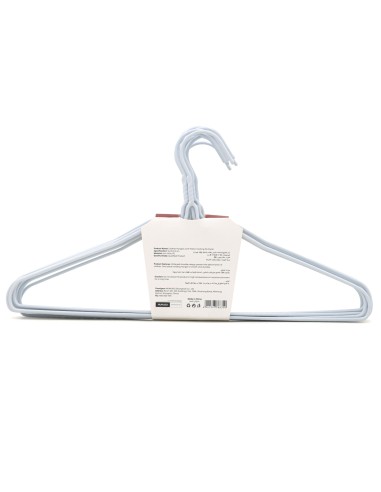 Lot de 10 Cintres avec Revêtement Plastique