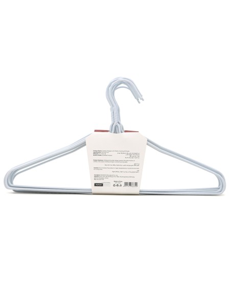 Lot de 10 Cintres avec Revêtement Plastique