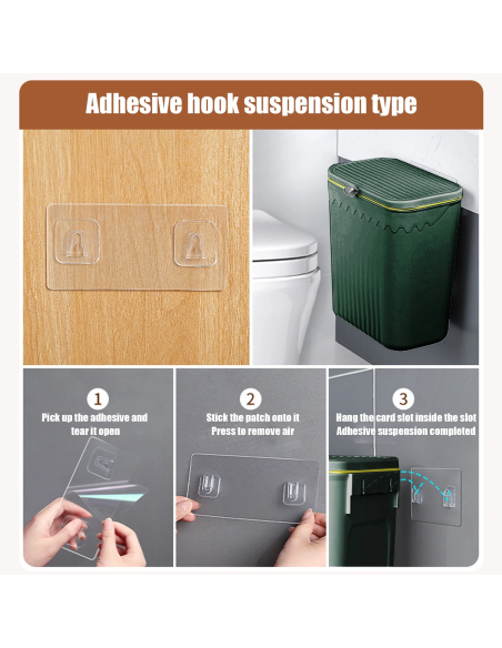 Corbeille Murale avec Couvercle