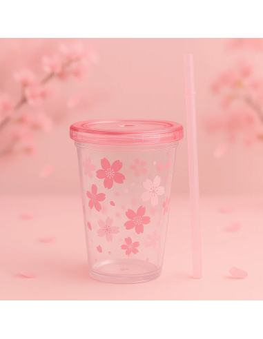 Gobelet avec Paille – Collection Fleur de...