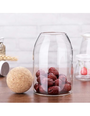 Bocal en Verre avec Bouchon Liège – 900 ml