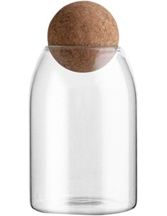 Bocal en Verre avec Bouchon Liège – 900 ml