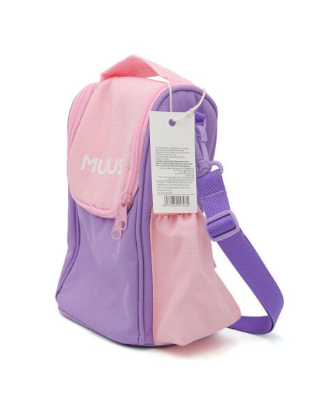 Sac à Déjeuner Bandoulière – Style Minimaliste – Rose & Violet