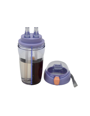 Gourde 2-en-1 avec Double Paille – 430 mL