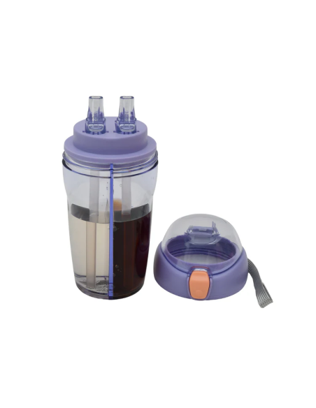 Gourde 2-en-1 avec Double Paille – 430 mL