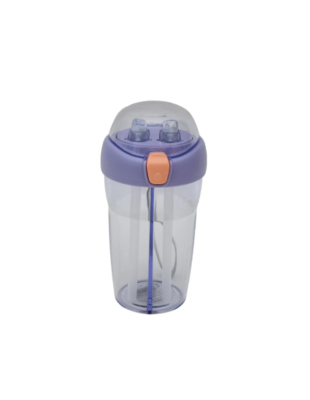 Gourde 2-en-1 avec Double Paille – 430 mL