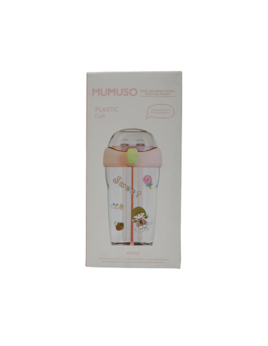 Gourde 2-en-1 avec Double Paille – 430 mL