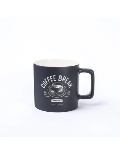 Tasse à Café Gravée (Gris/380 ML)