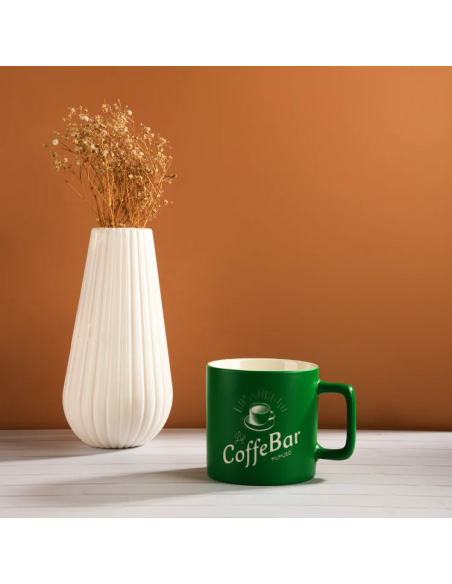 Tasse à Café Gravée (Vert/380 Ml)