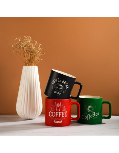 Tasse à Café Gravée (Vert/380 Ml)