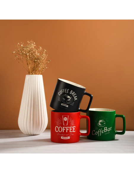 Tasse à Café Gravée (Vert/380 Ml)