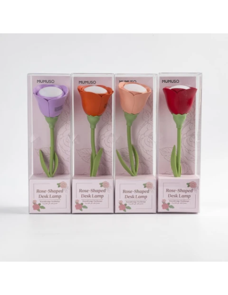 Lampe de Bureau Rose Rechargeable