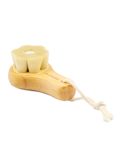 Brosse Nettoyage Visage à Manche Bois