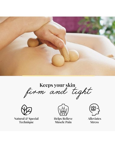 Masseur Corporel 4 Roues en Bois