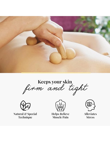 Masseur Corporel 4 Roues en Bois