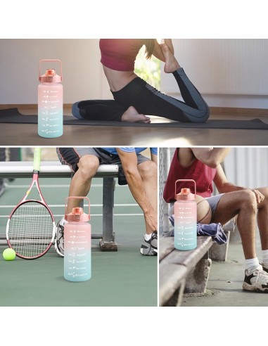 Bouteille d’Eau 2 Litres avec Marquage Horaire...