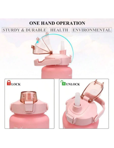 Bouteille d’Eau 900 mL avec Marquage Horaire –...