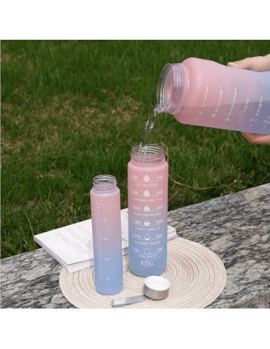Bouteille d’Eau 2 Litres avec Marquage Horaire...