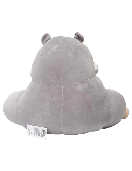 Peluche Coussin Hamster Gris