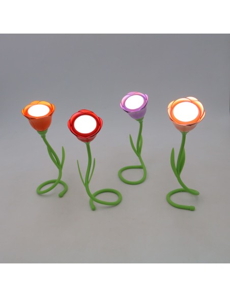 Lampe de Bureau Rose Rechargeable