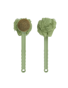 Brosse de Douche avec Manche Long Anti-Dérapant - Vert