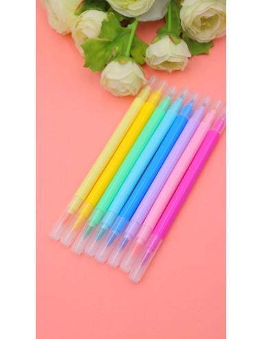 Feutres Double Pointes 8 couleurs