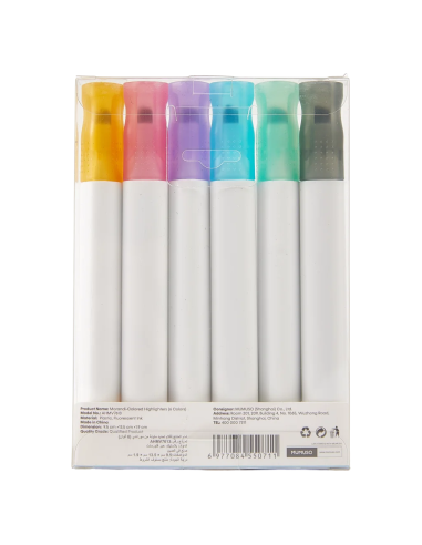 Surligneurs Morandi 6 couleurs