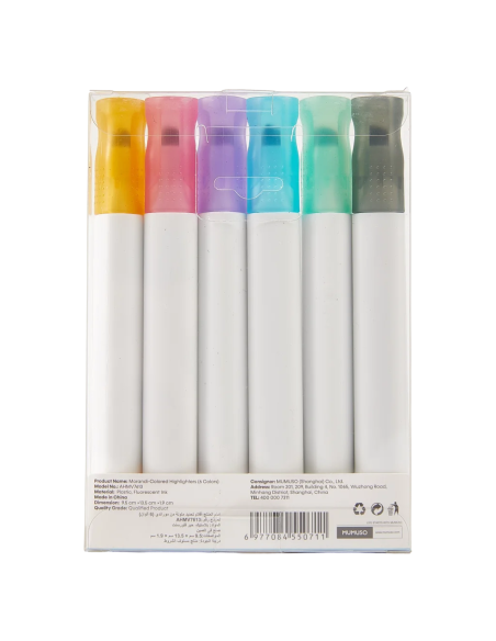 Surligneurs Morandi 6 couleurs