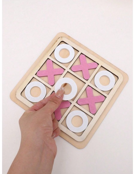 Jeu de Morpion en Bois 18 cm