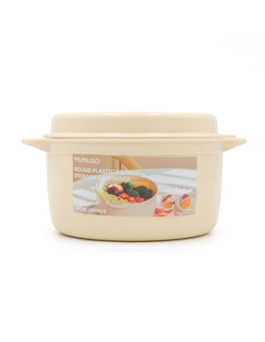 Boîte Alimentaire Ronde 500 mL – Beige