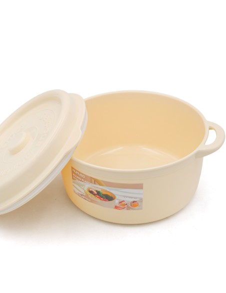 Boîte Alimentaire Ronde 1400 mL – Beige