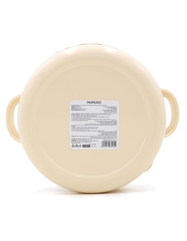 Boîte Alimentaire Ronde 1400 mL – Beige