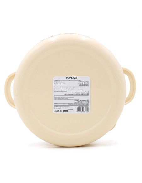 Boîte Alimentaire Ronde 1400 mL – Beige