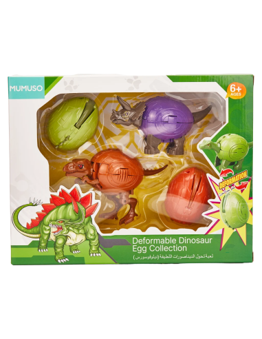 Set Robot Dinosaure Transformable 2 en 1