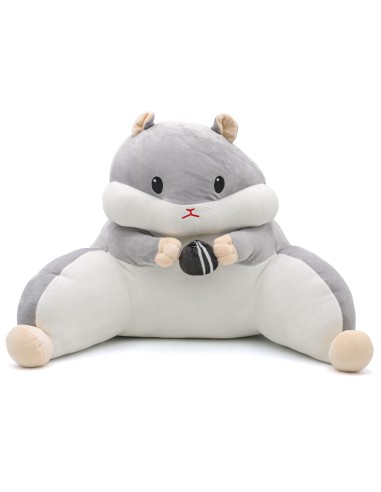 Peluche Coussin Hamster Gris