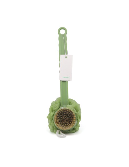 Brosse de Douche avec Manche Long Anti-Dérapant - Vert