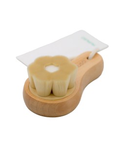 Brosse Nettoyage Visage à Manche Bois