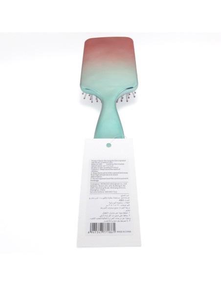 Brosse à Cheveux Rectangulaire Électroplaquée - Couleur Dégradée