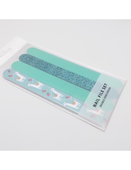 Set de 4 Limes à Ongles (Bleu)