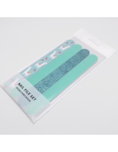 Set de 4 Limes à Ongles (Bleu)