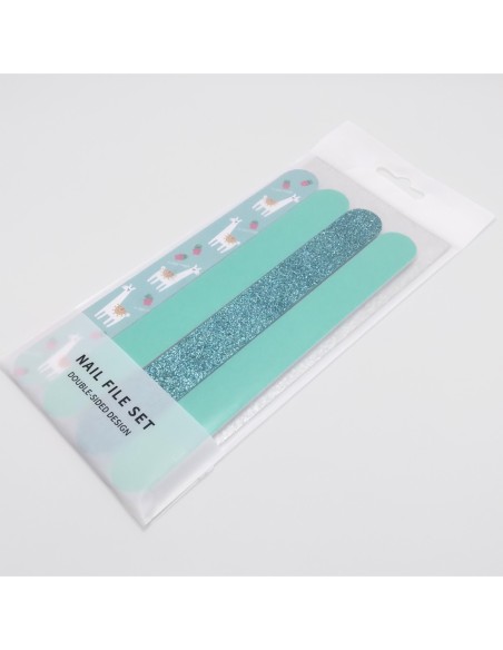 Set de 4 Limes à Ongles (Bleu)